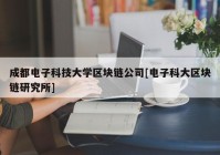 成都电子科技大学区块链公司[电子科大区块链研究所]