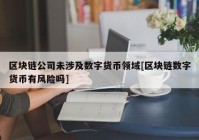 区块链公司未涉及数字货币领域[区块链数字货币有风险吗]